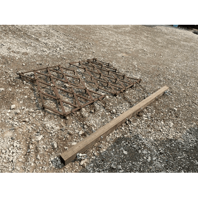 Diamond Harrow - 8ft draw bar, double harrow Diamond Harrow - 8ft draw bar, double harrow